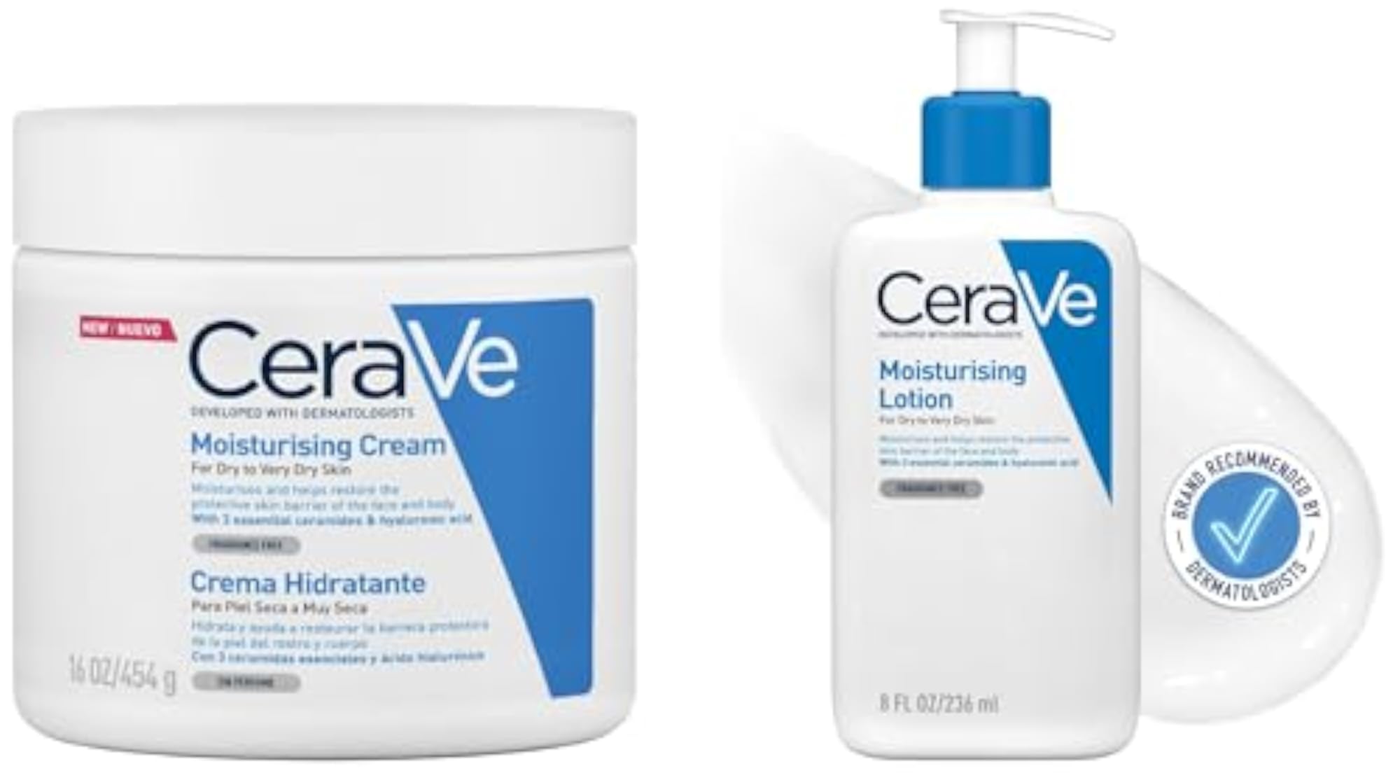 CeraVe Moisturizing Cream for Dry Skin, Essential Care